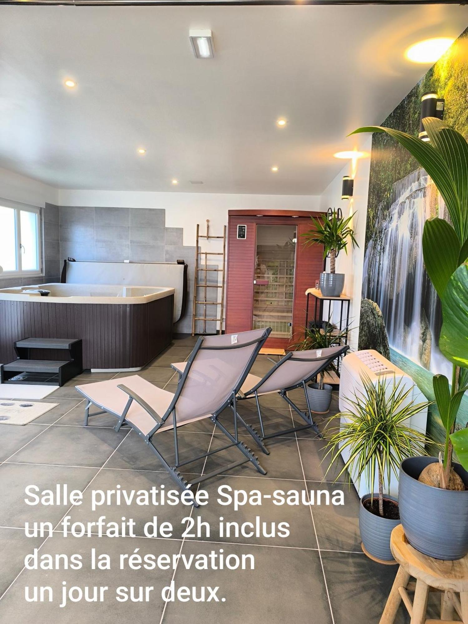 Gite Bonheur Et Charme Spa-Sauna Forfait 2H Inclus Кинцхайм Экстерьер фото